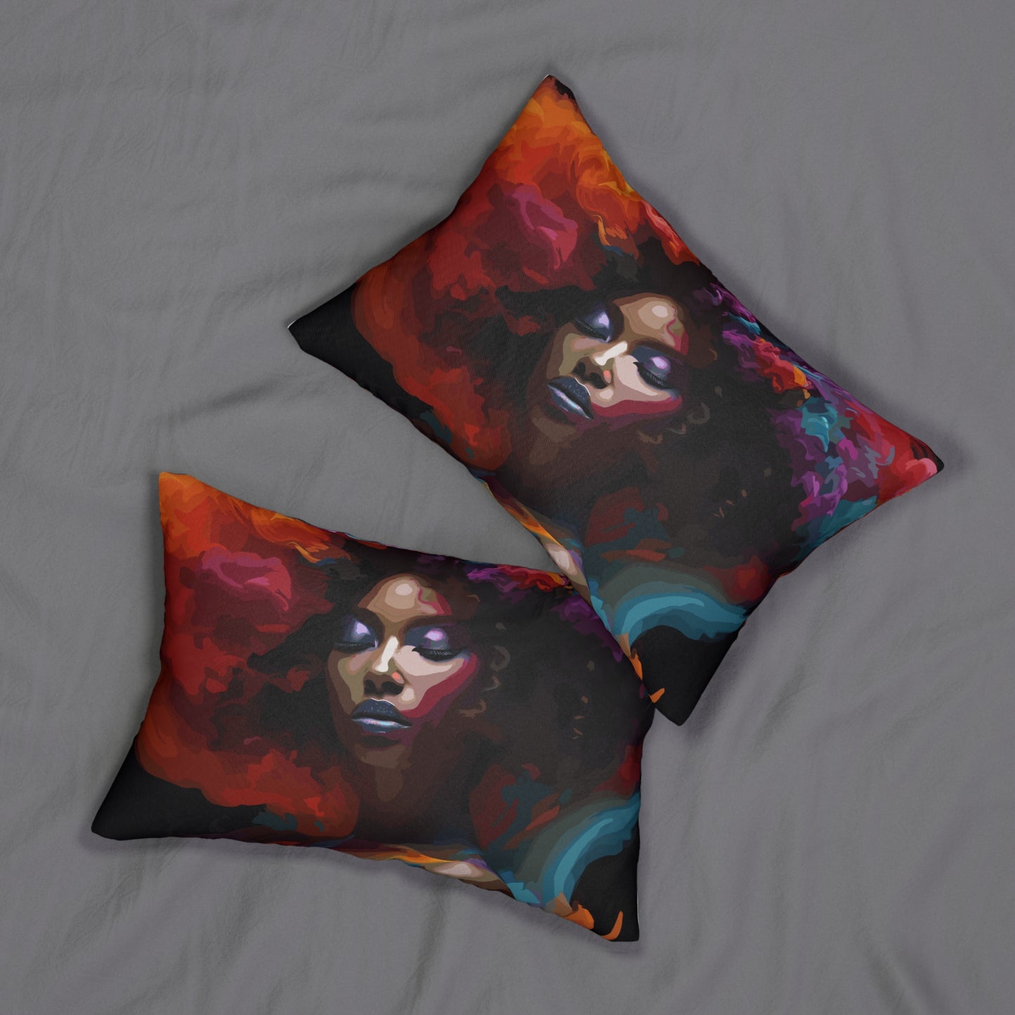 Black Queen Lumbar Pillow