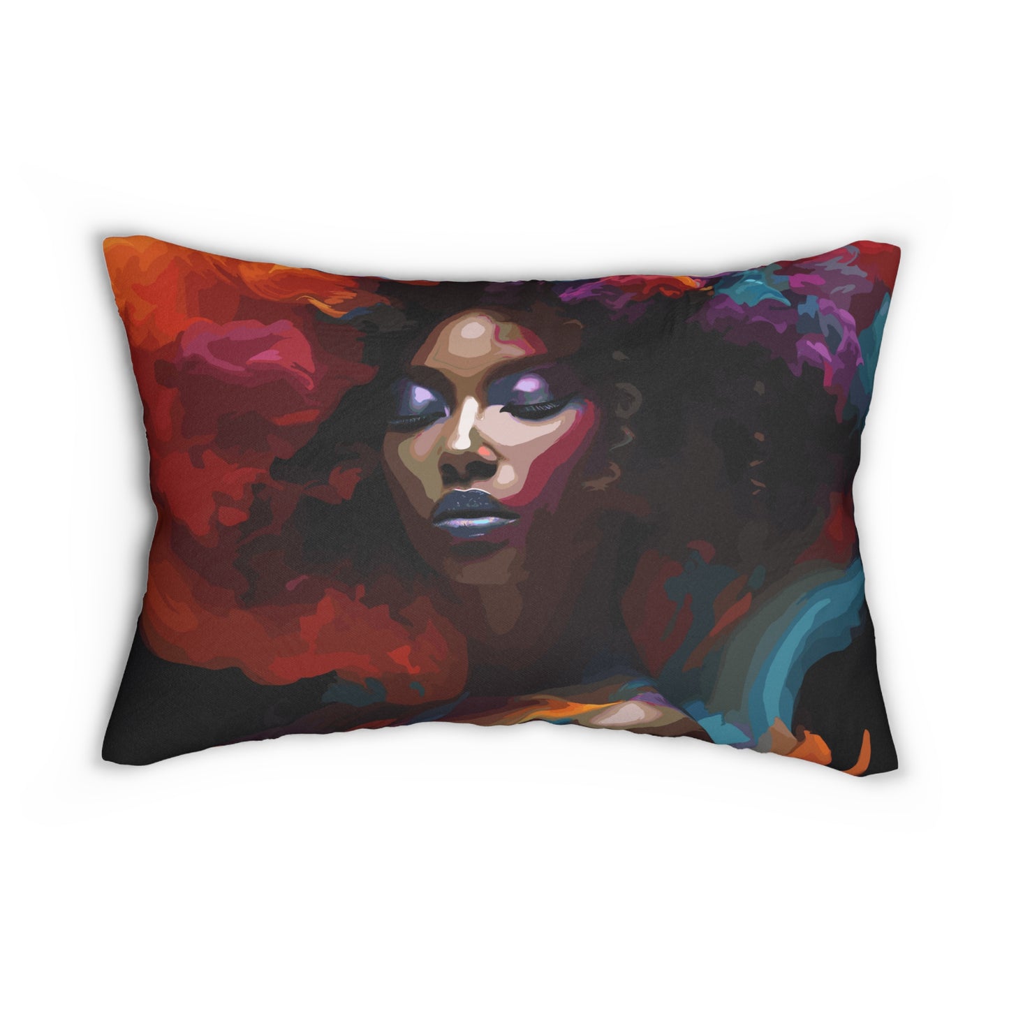 Black Queen Lumbar Pillow