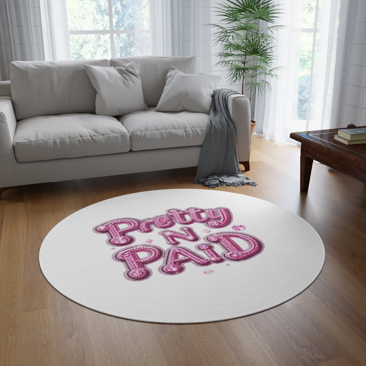 Pretty N Paid Round Rug