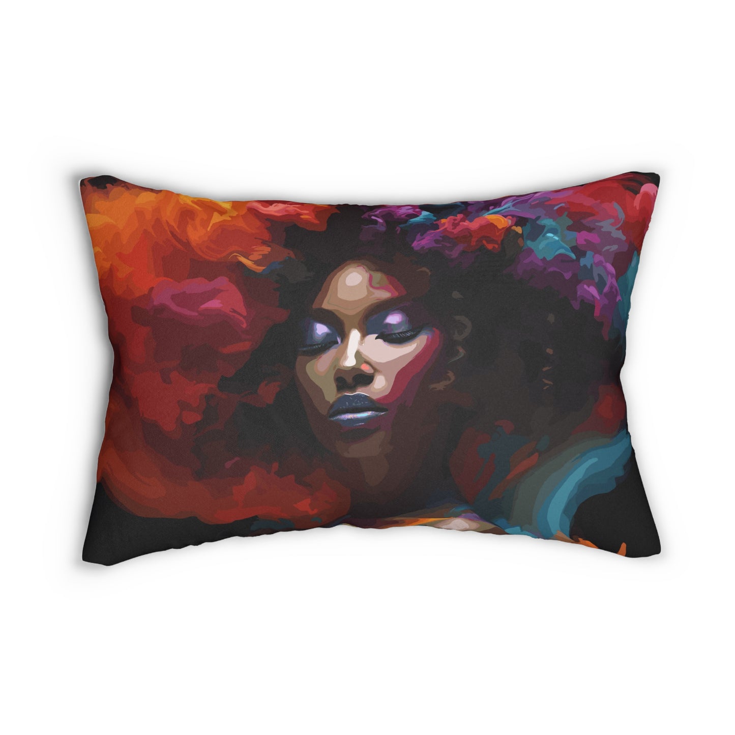 Black Queen Lumbar Pillow