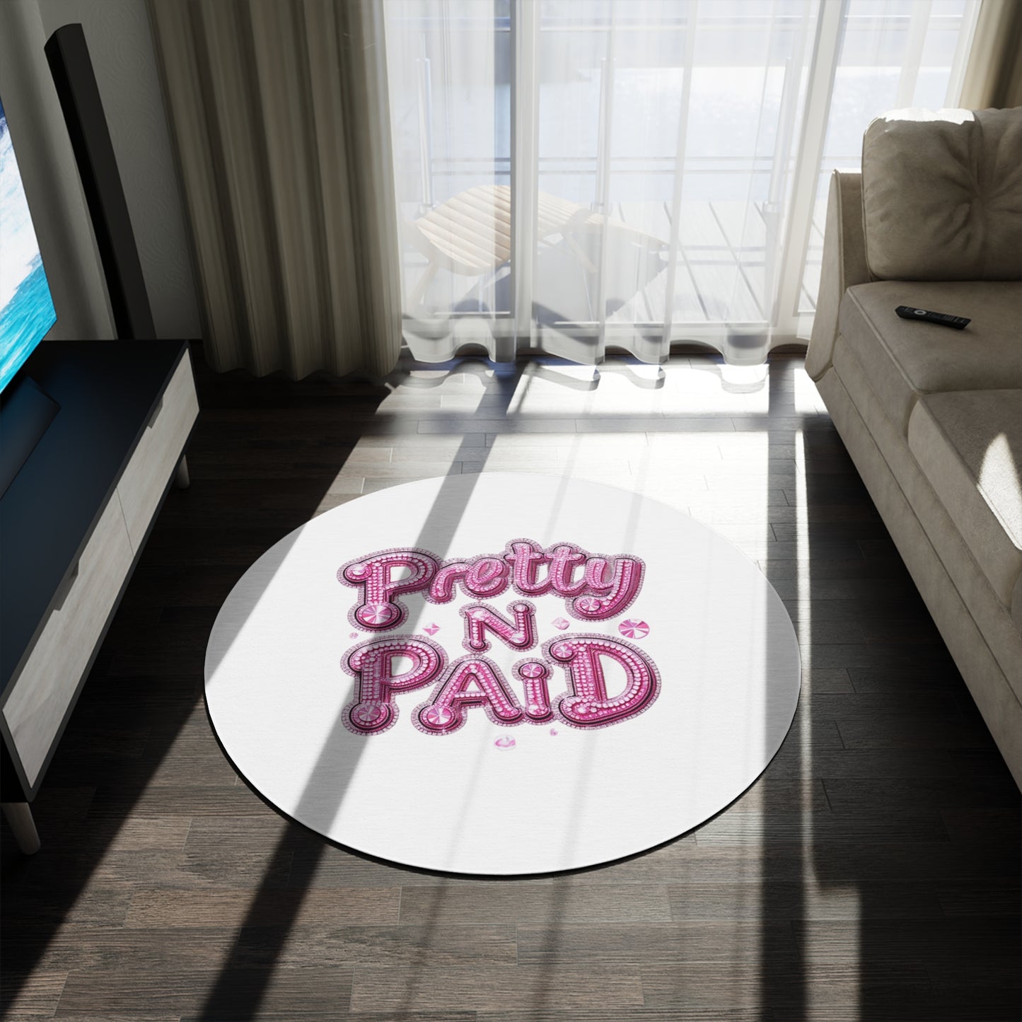 Pretty N Paid Round Rug